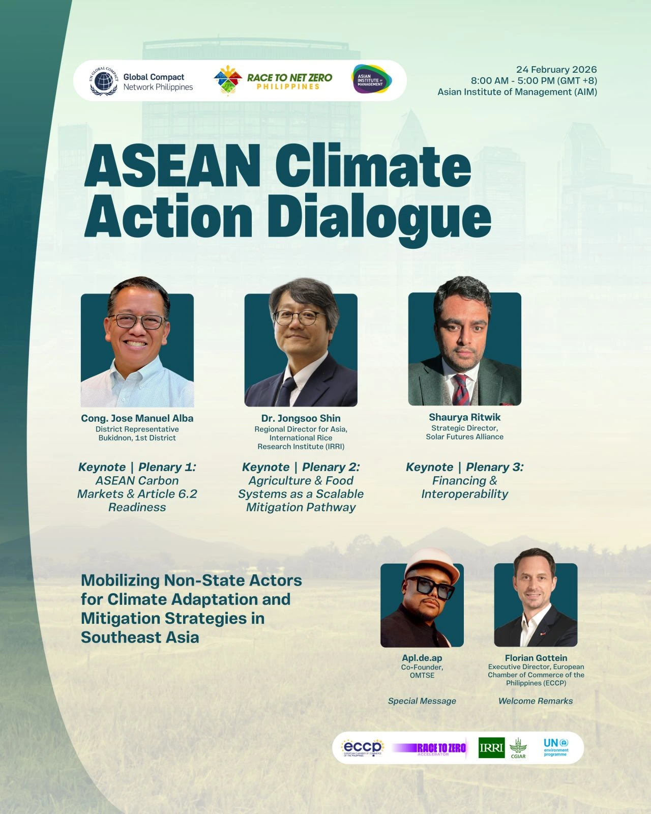 Shaurya Ritwik at ASEAN Climate Action Dialogue, AIM Philippines